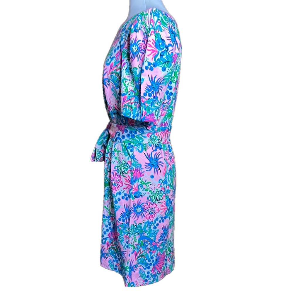 Lilly Pulitzer Harriet Mandevilla Baby Paradise Petals Terry Dress Size L - NWOT - Picture 4 of 7